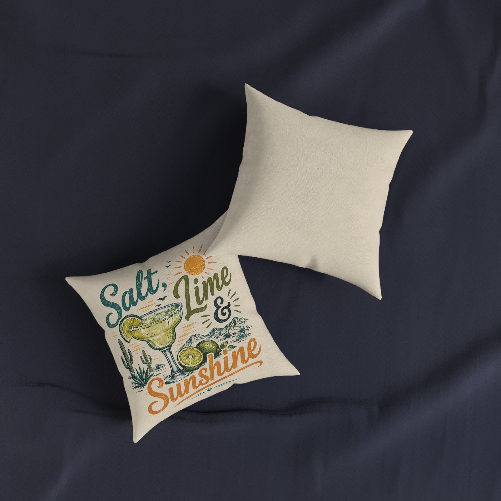 Square Cushion - Salt, Lime and Sunshine
