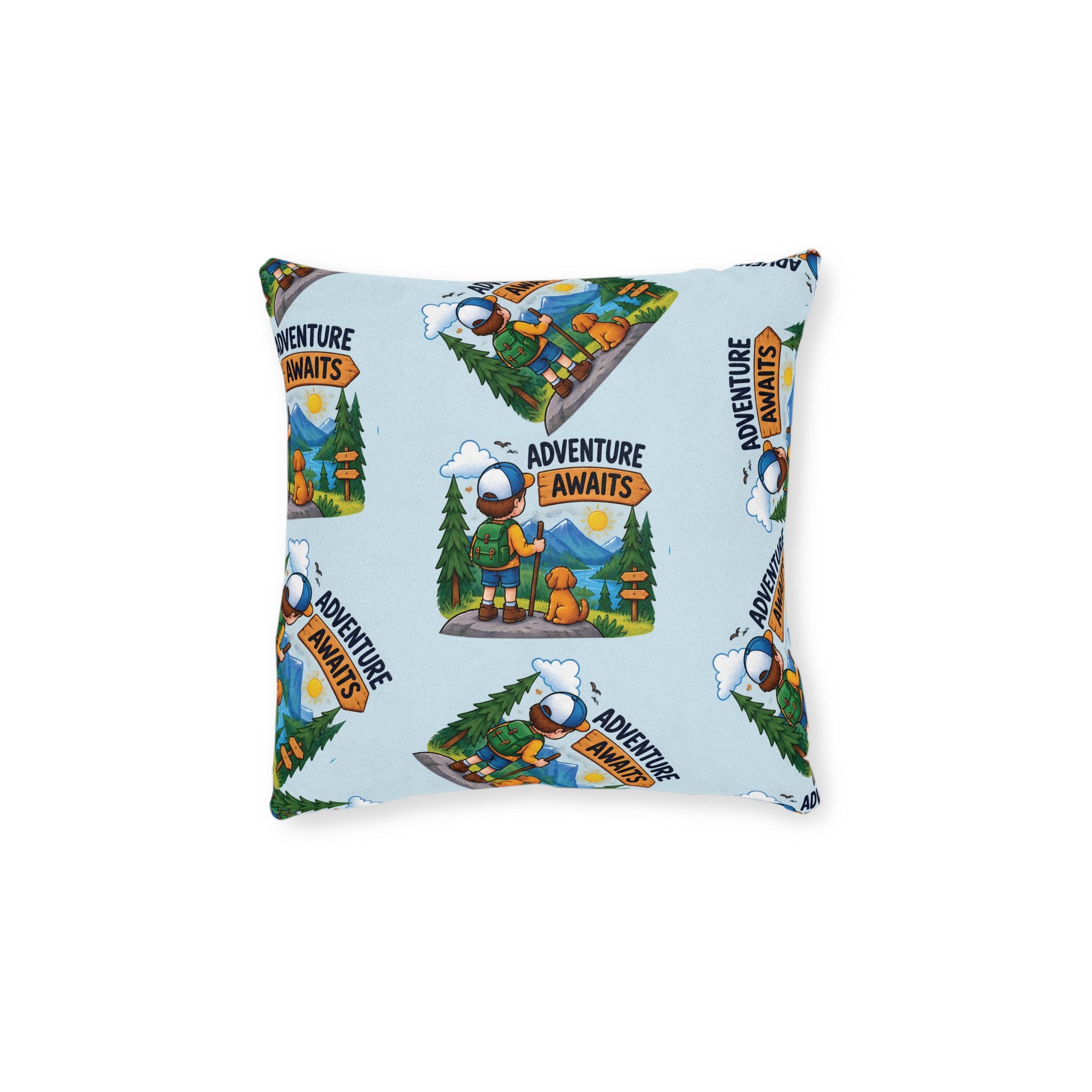 Square Cushion - Adventure Awaits