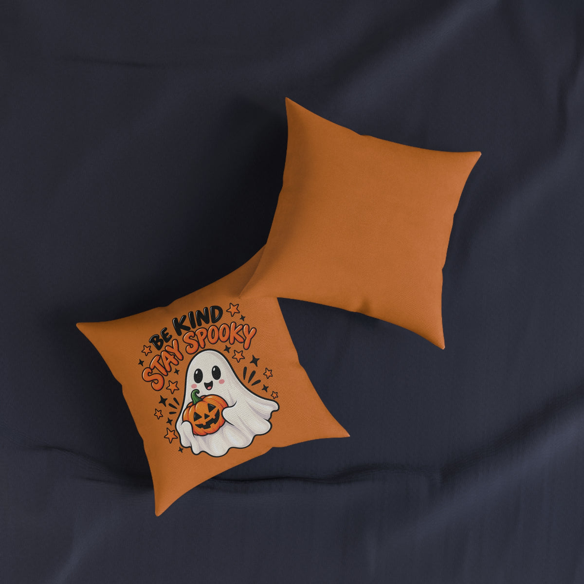 Square Cushion - Be Kind Stay Spooky - Halloween