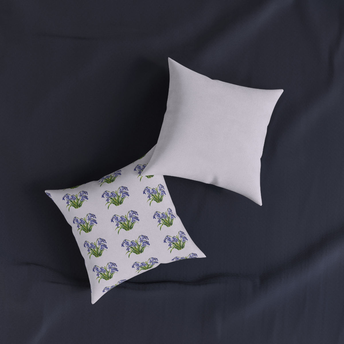 Square Cushion | Bluebells - British Wildflower