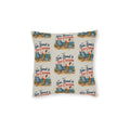 Square Cushion – Sea, Sand & Ice Cream | Coastal Summer Cushion