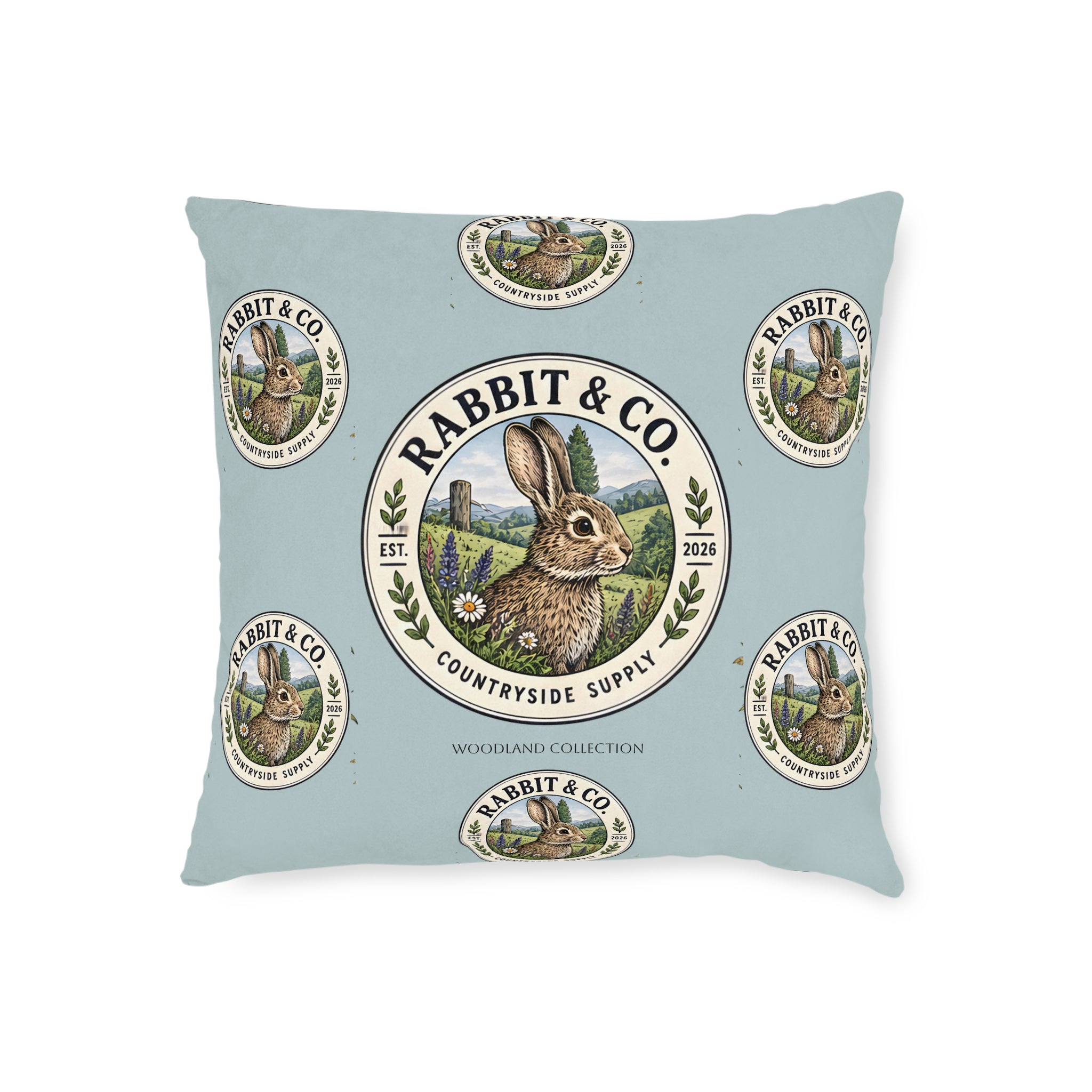 Square Cushion - Rabbit - Woodland Collection