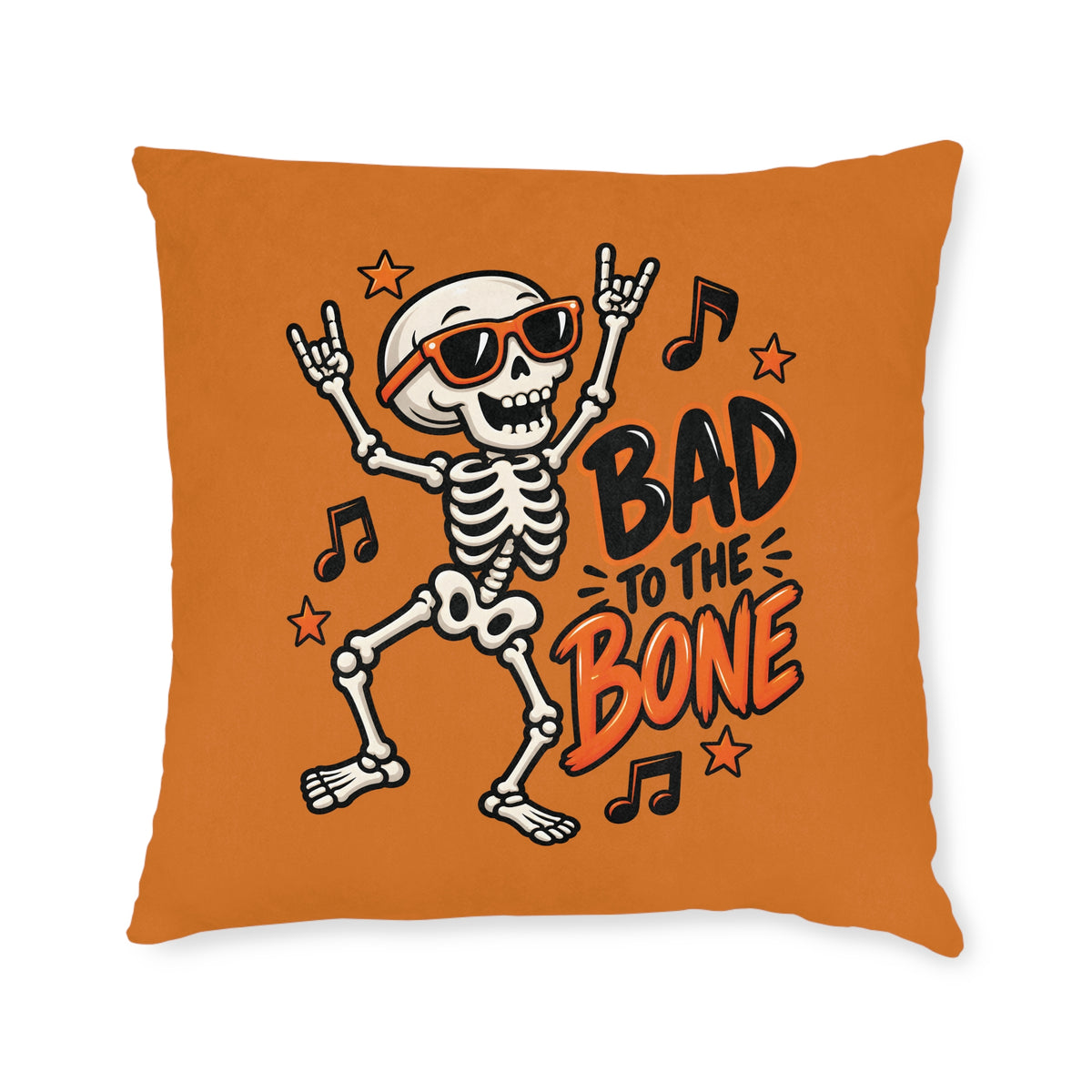 Square Cushion - Bad To The Bone - Halloween