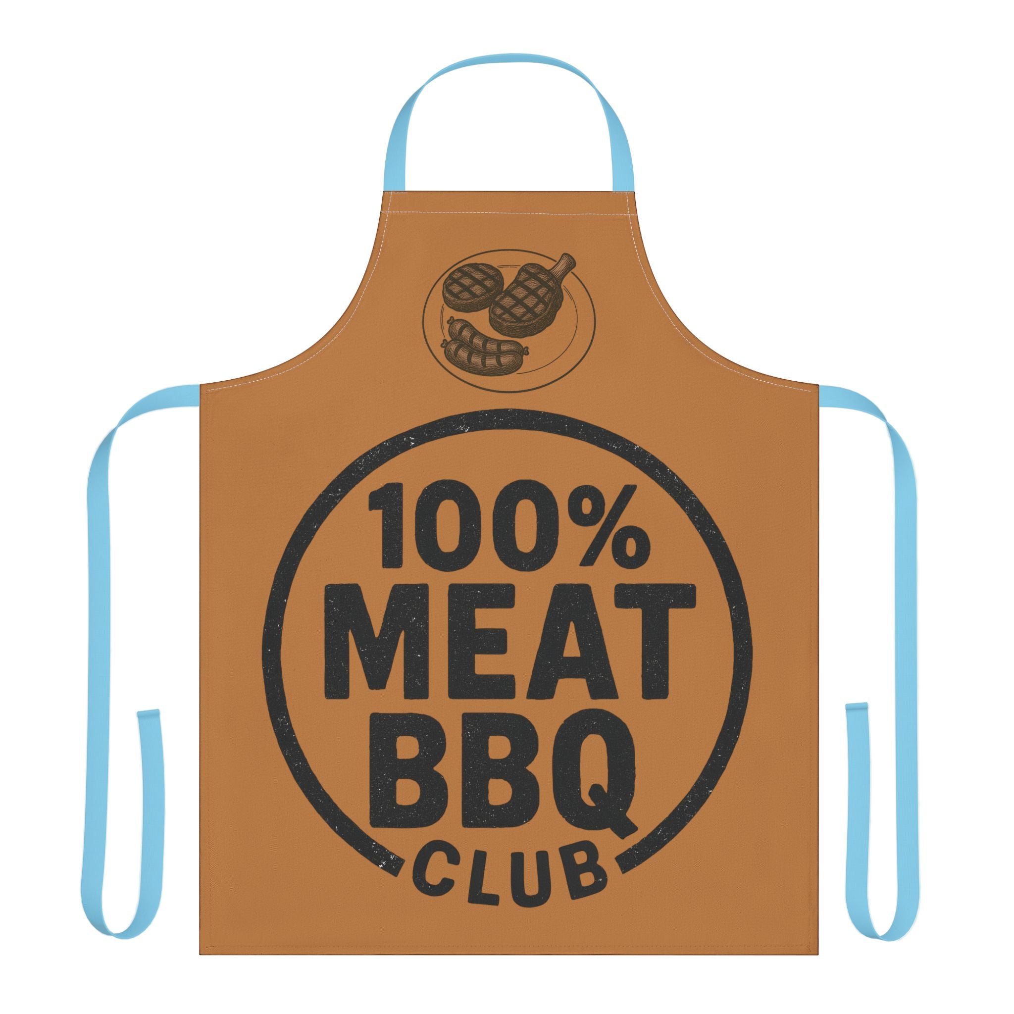 Kitchen Apron - 100% Meat BBQ Club Design