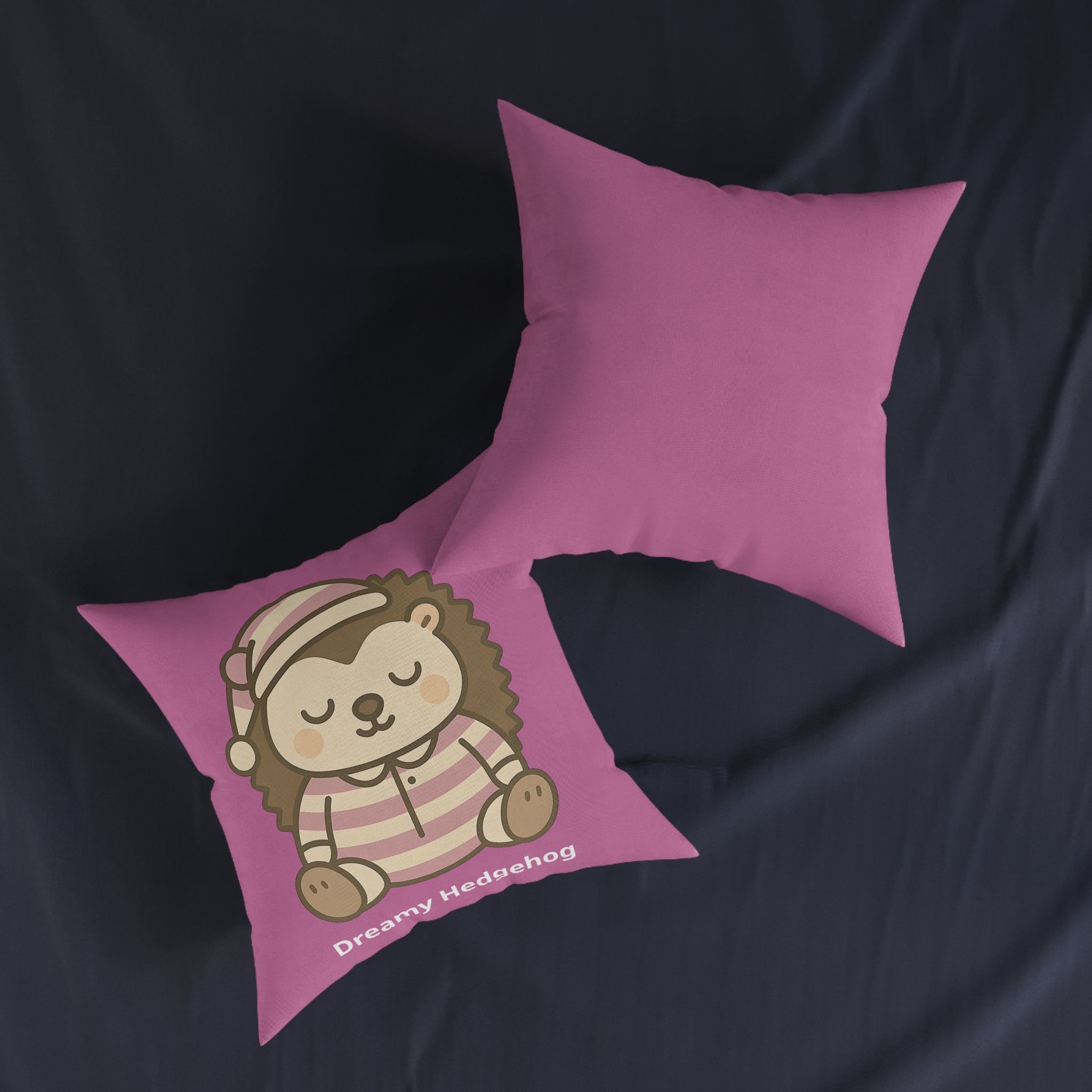 Square Cushion - Dreamy Hedgehog - The Woodland Dreamers