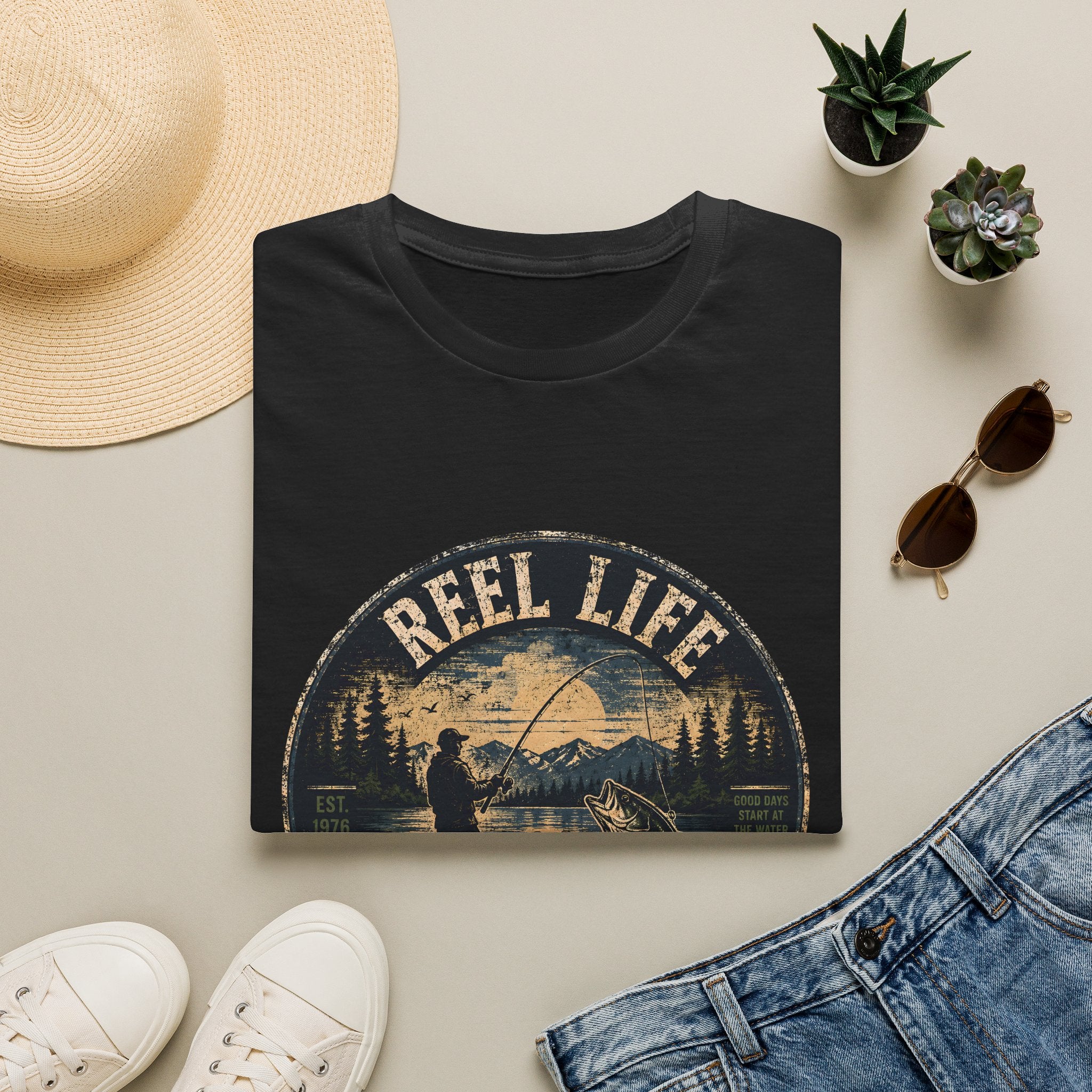 Unisex T-Shirt - Reel Life | Fishing Graphic Tee