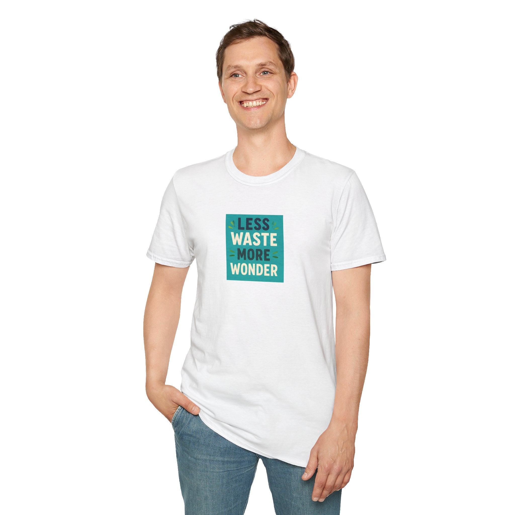 Unisex T-Shirt – Less Waste More Wonder | Sustainable Nature Tee