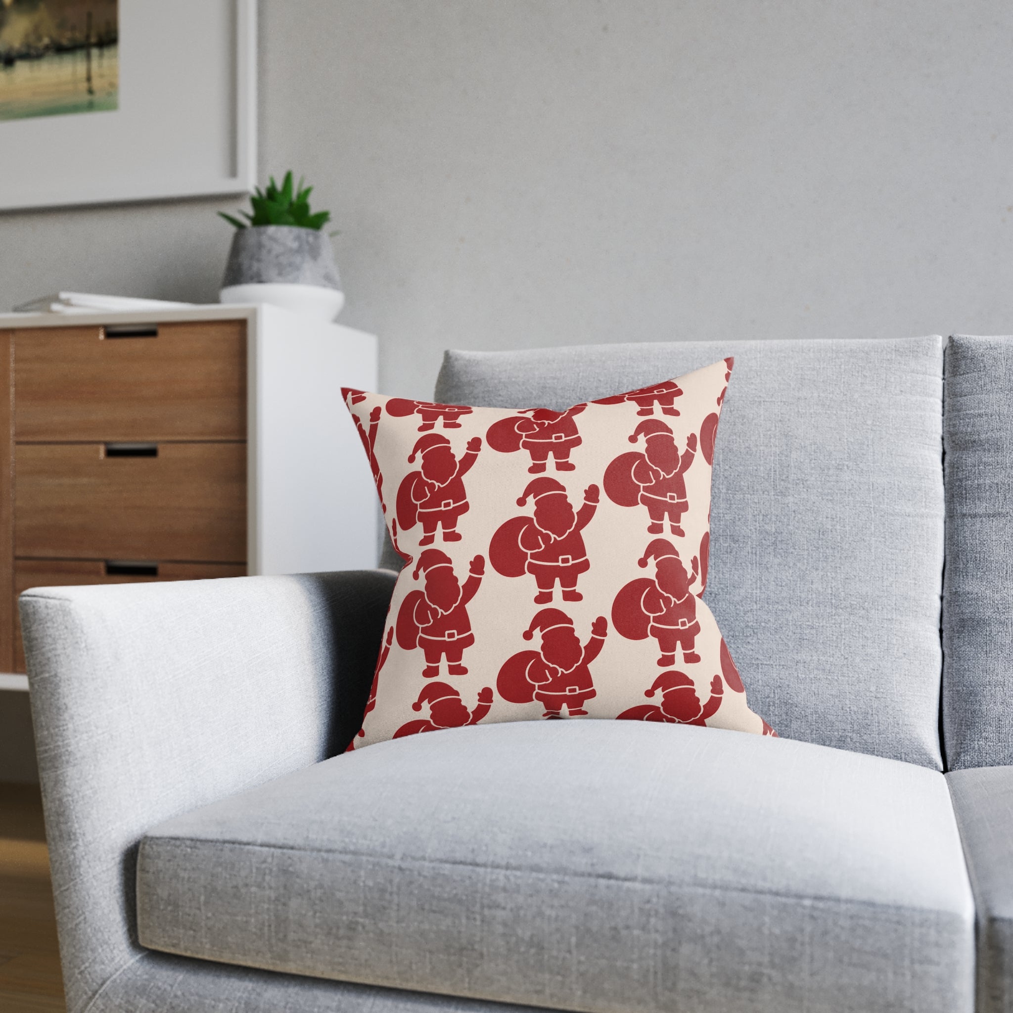 Square Cushion - Santa - Christmas