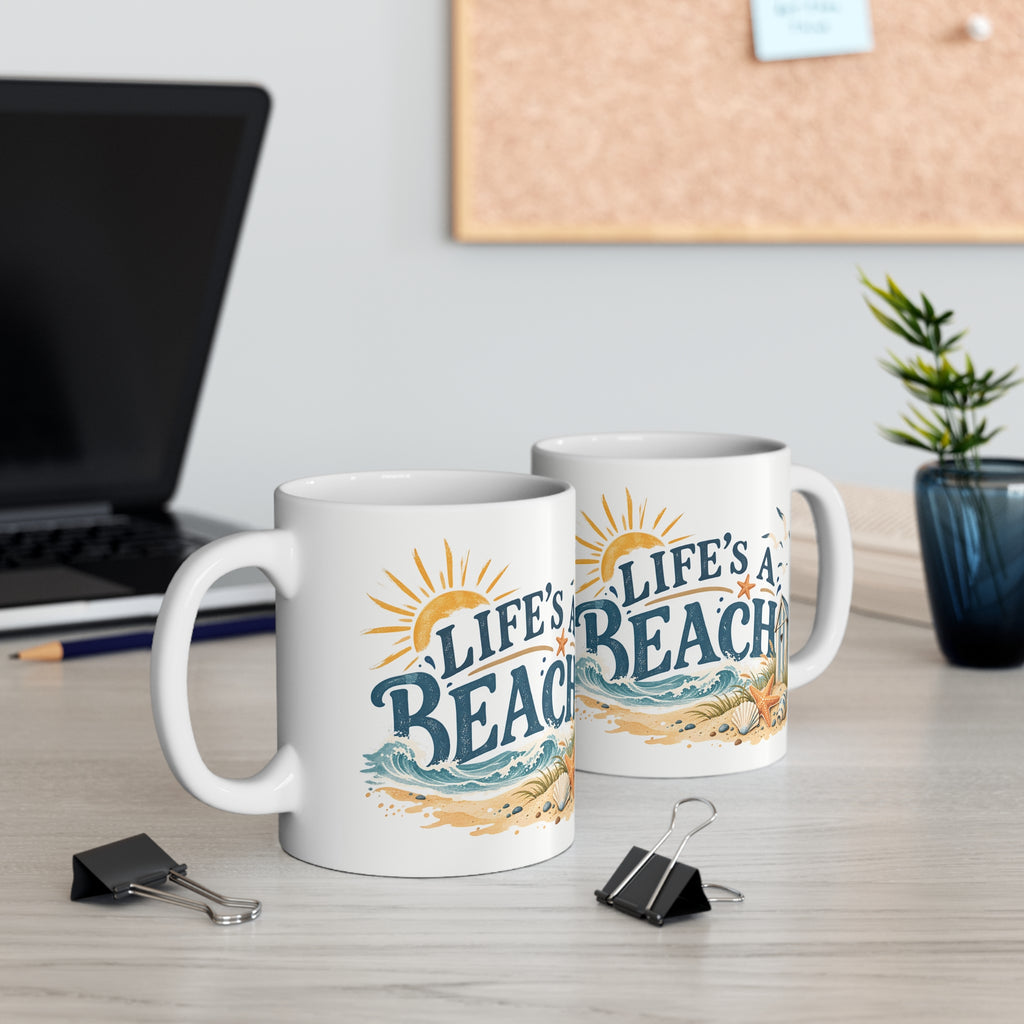 Ceramic Mug - Lifes a Beach