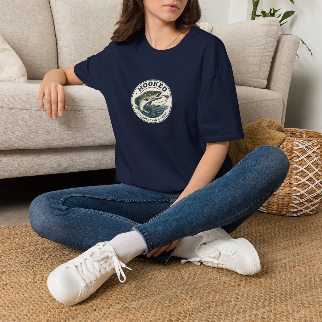 Unisex T-Shirt – Hooked | Fishing & Angling Tee