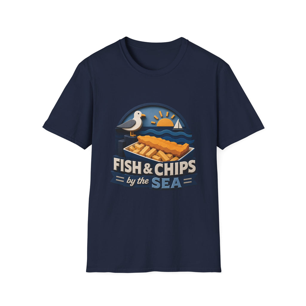 Unisex T-Shirt - Fish & Chips By The Sea