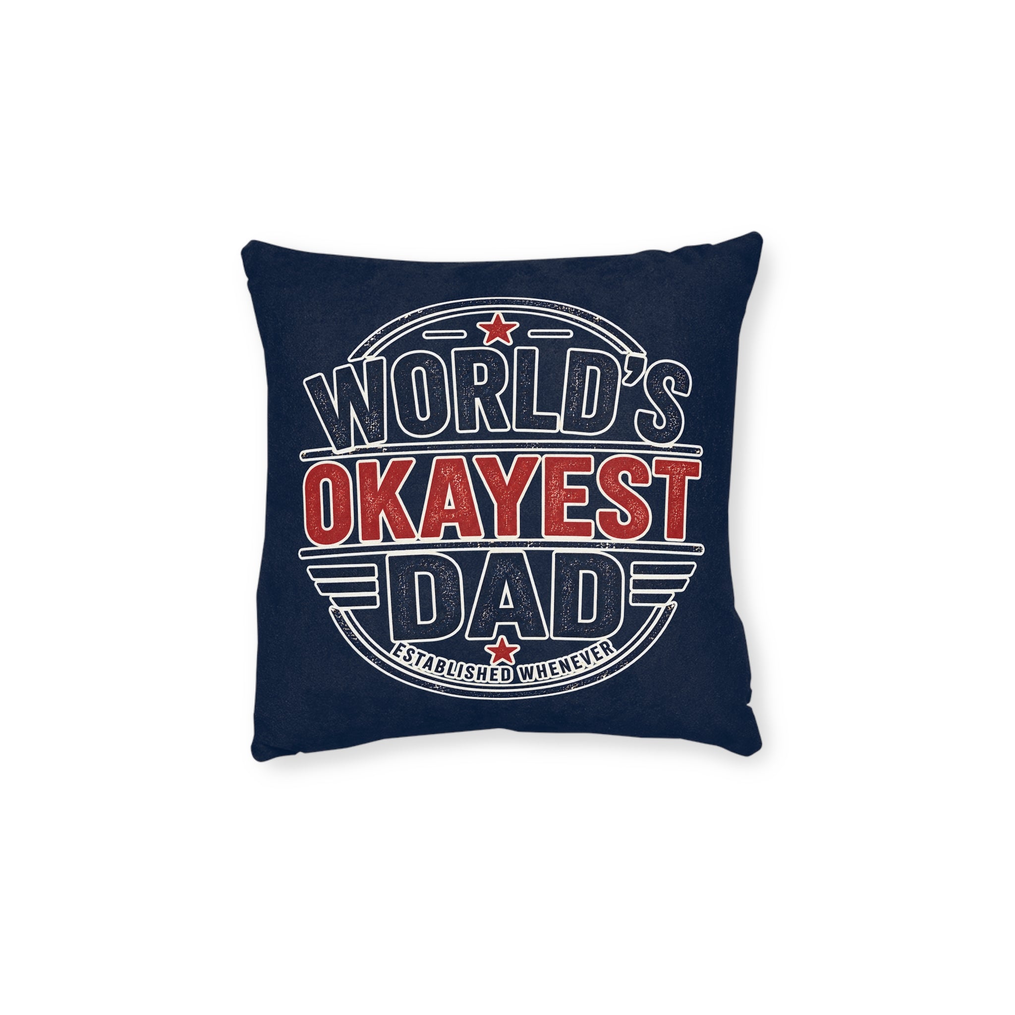 Square Cushion - World's Okayest Dad