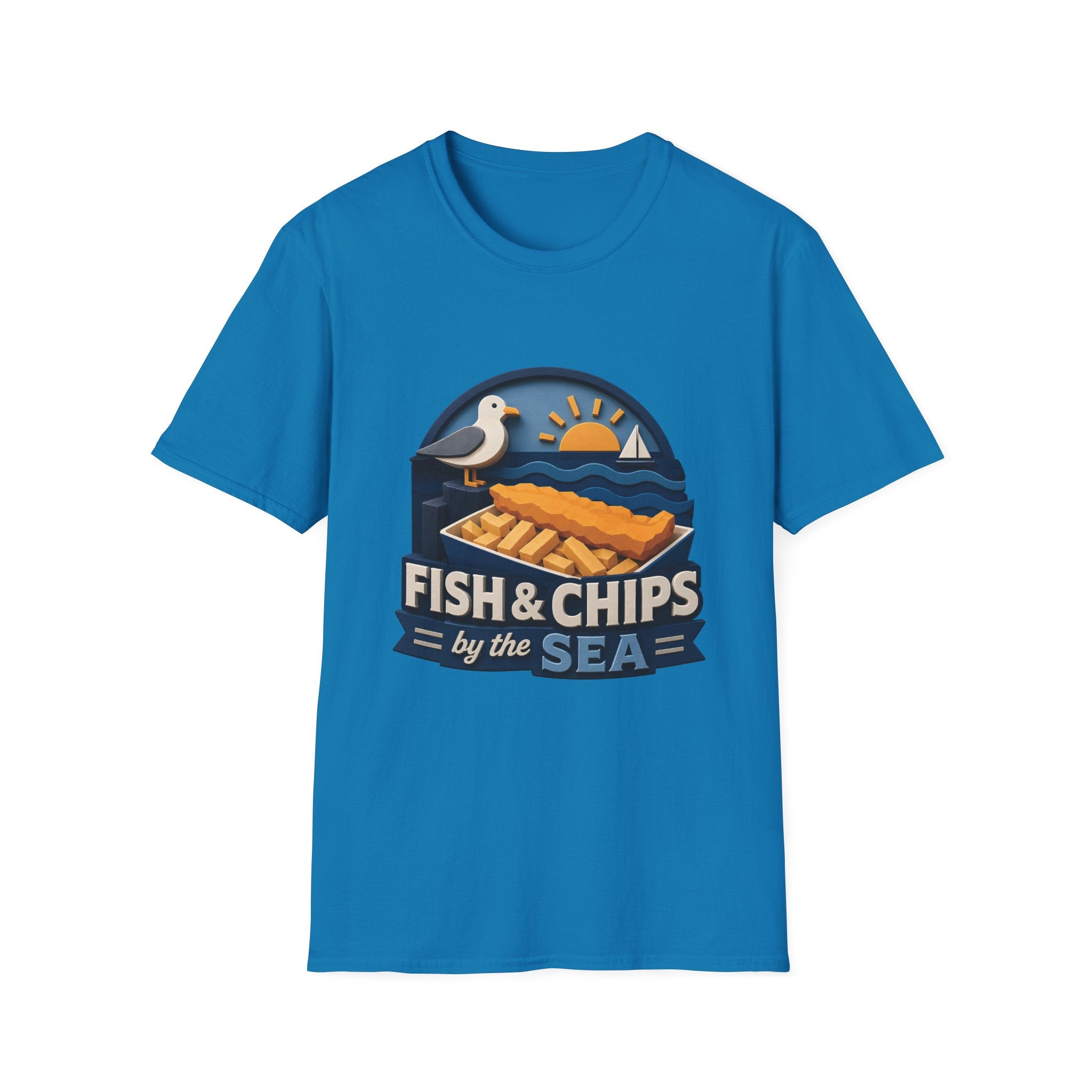 Unisex T-Shirt - Fish & Chips By The Sea