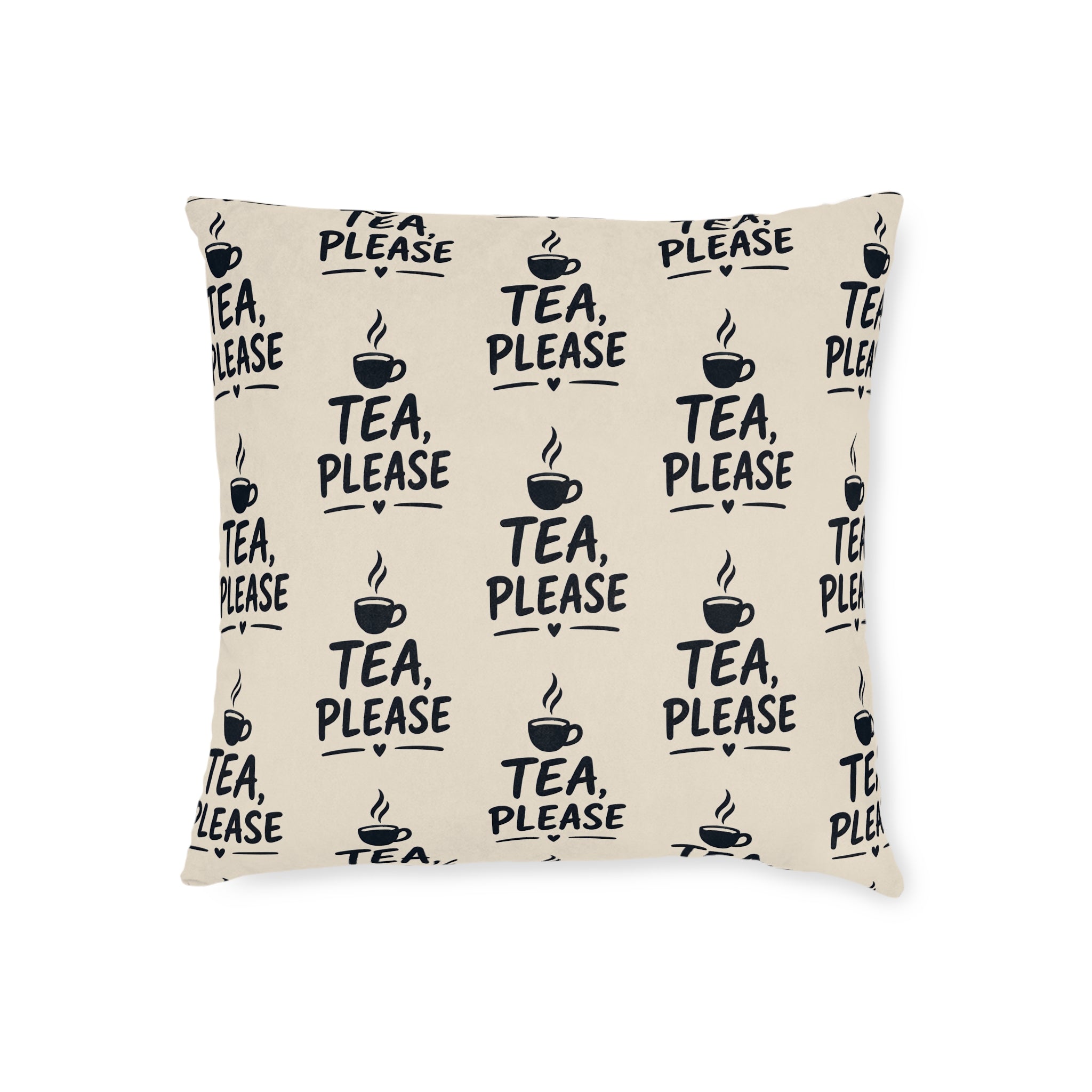 Square Cushion – Tea Please | Tea Lover Cushion