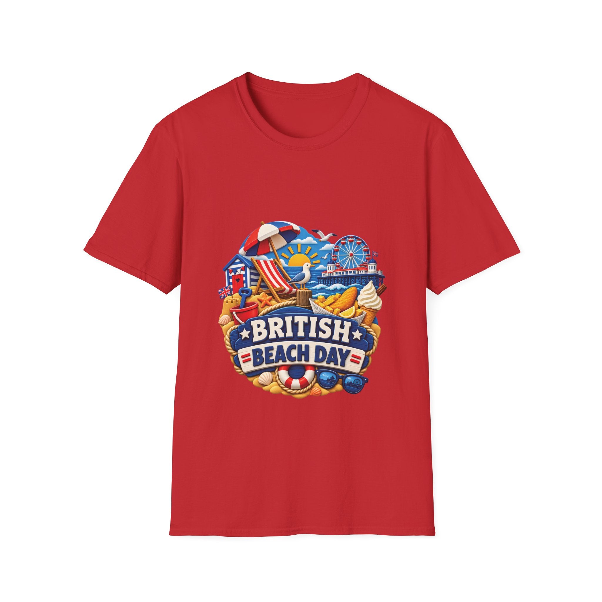 Unisex T-Shirt - British Beach Day
