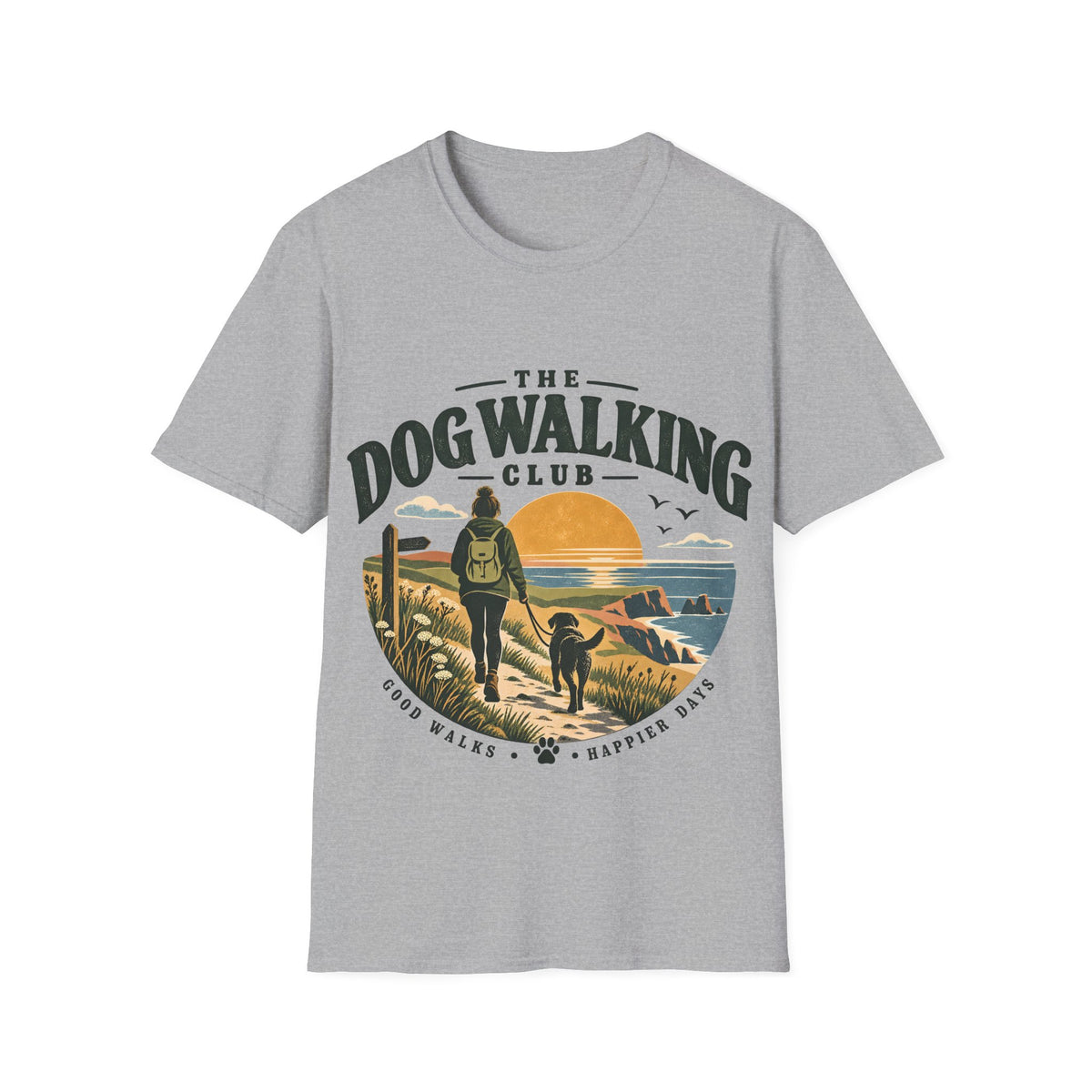 The Dog Walking Club T-Shirt – Dog Lover Gift