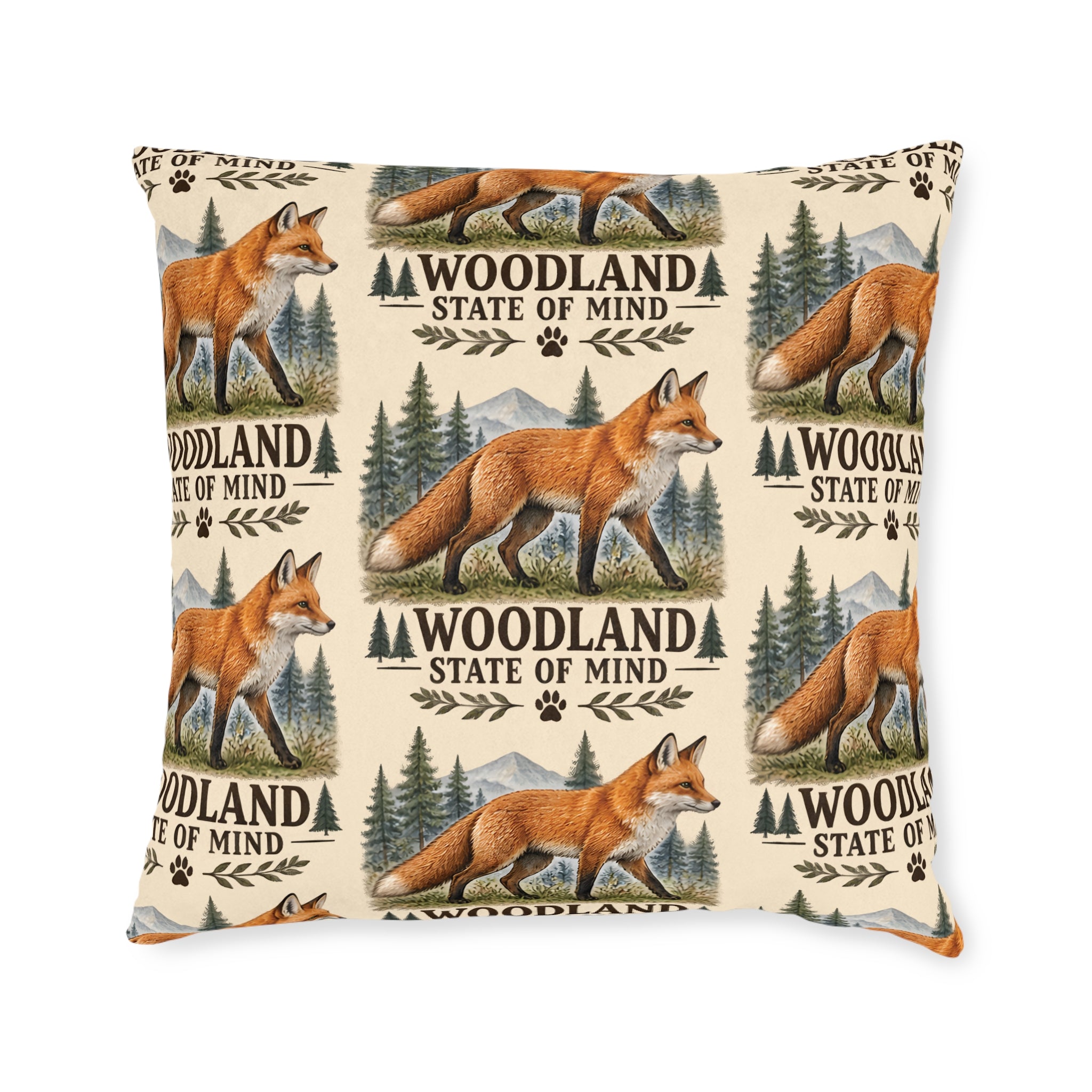 Square Cushion – Woodland State of Mind | Woodland & Nature Cushion