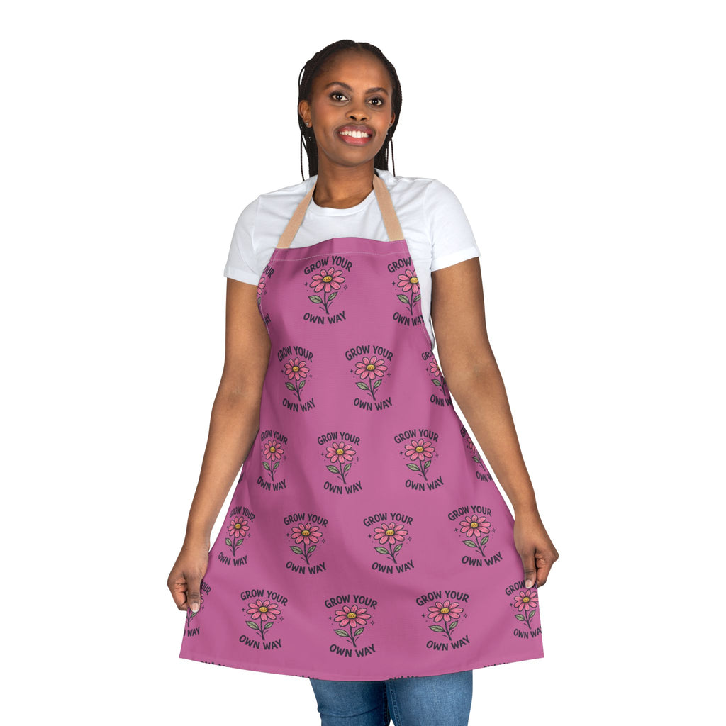 Kitchen Apron - Grow Your Own Way - Motivational Design