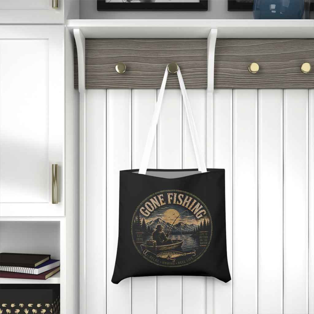 Large Tote Bag – Gone Fishing