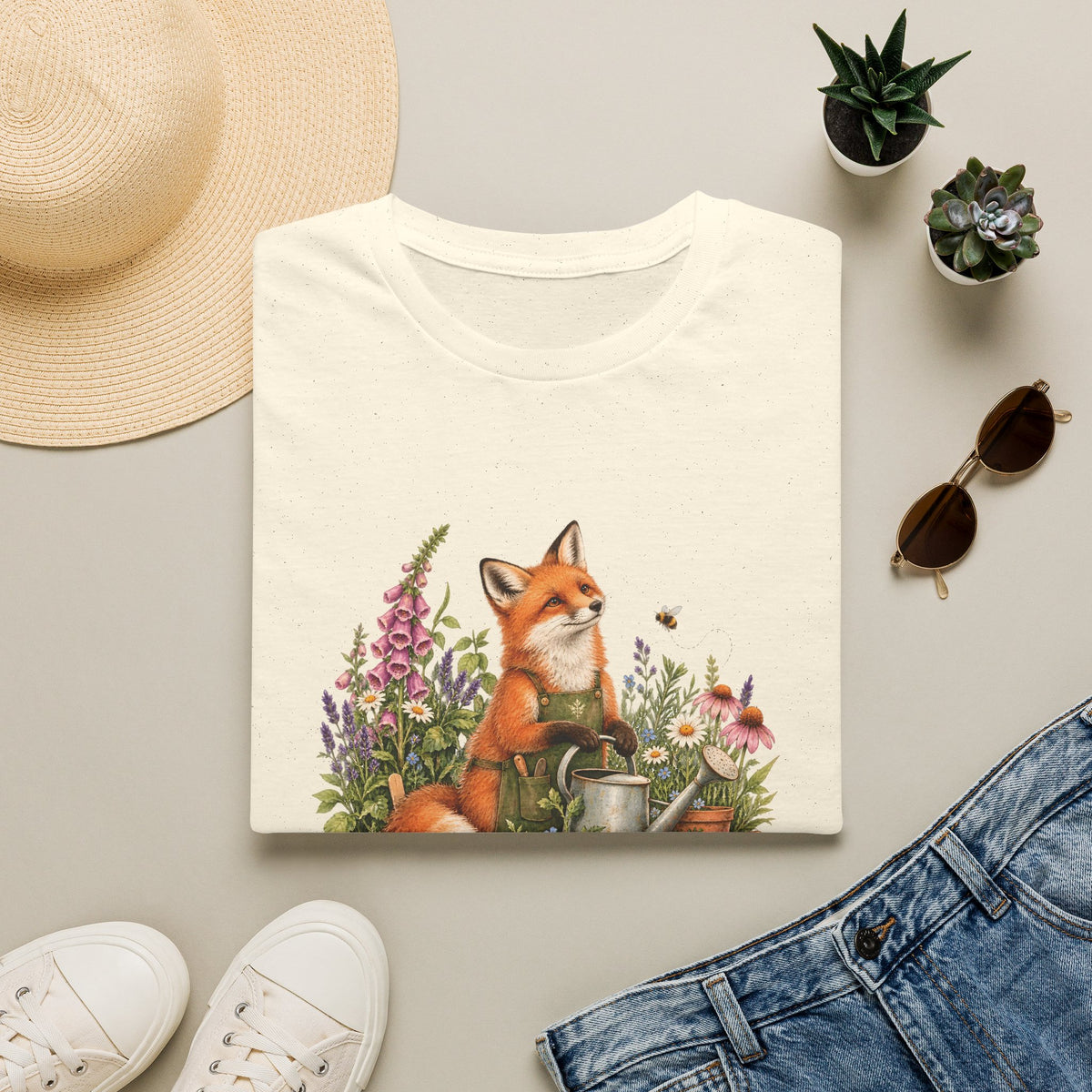 Women's T-Shirt – The Wild Gardener | Fox Gardening T-Shirt