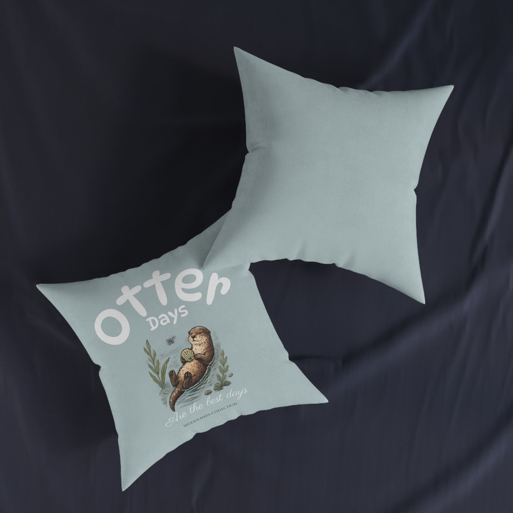 Square Cushion - Otter Days are the Best Days