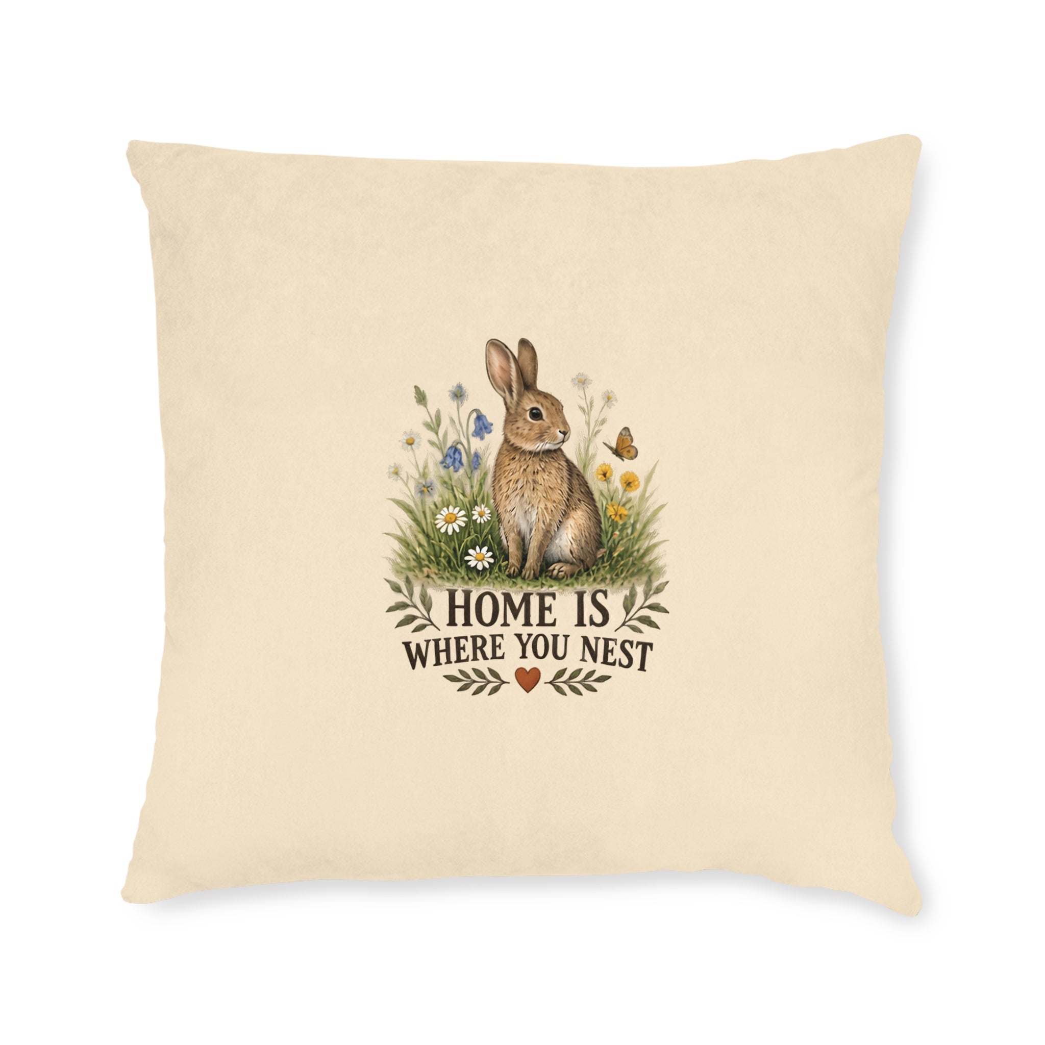Square Cushion – Home Is Where You Nest | Bird Lover Cushion