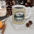 Ceramic Mug – Fishing Is My Therapy | Fishing Lover Mug