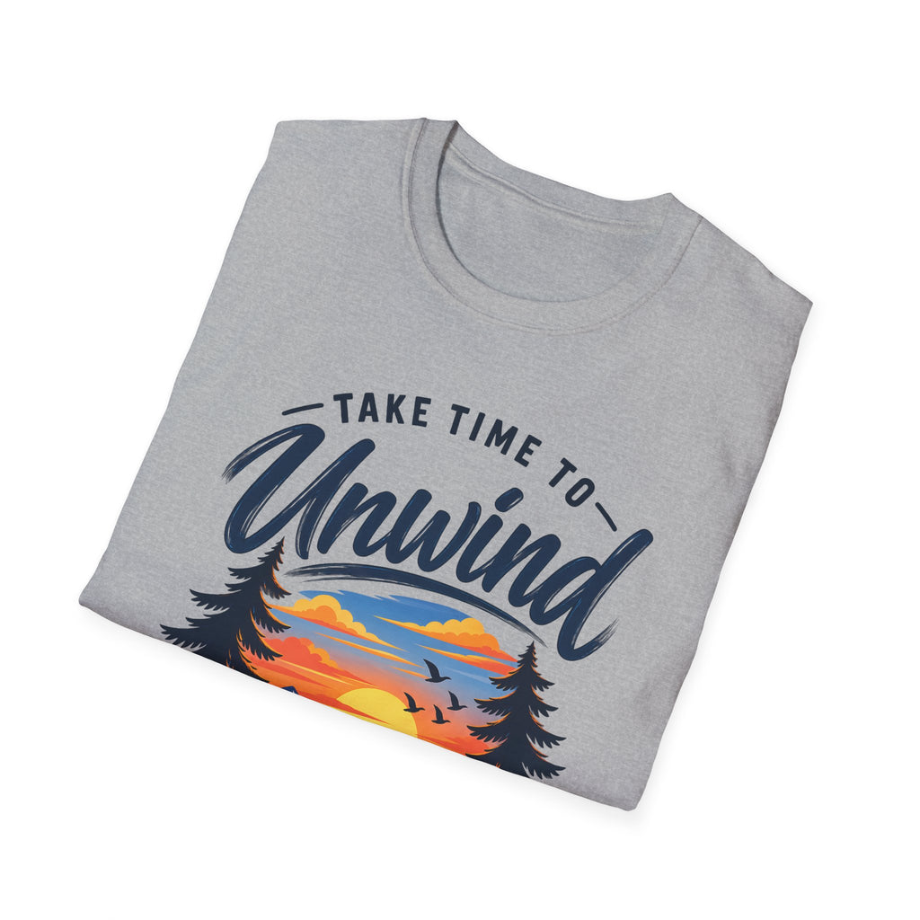 Unisex T-Shirt – Take Time to Unwind | Relaxed Lifestyle T-Shirt