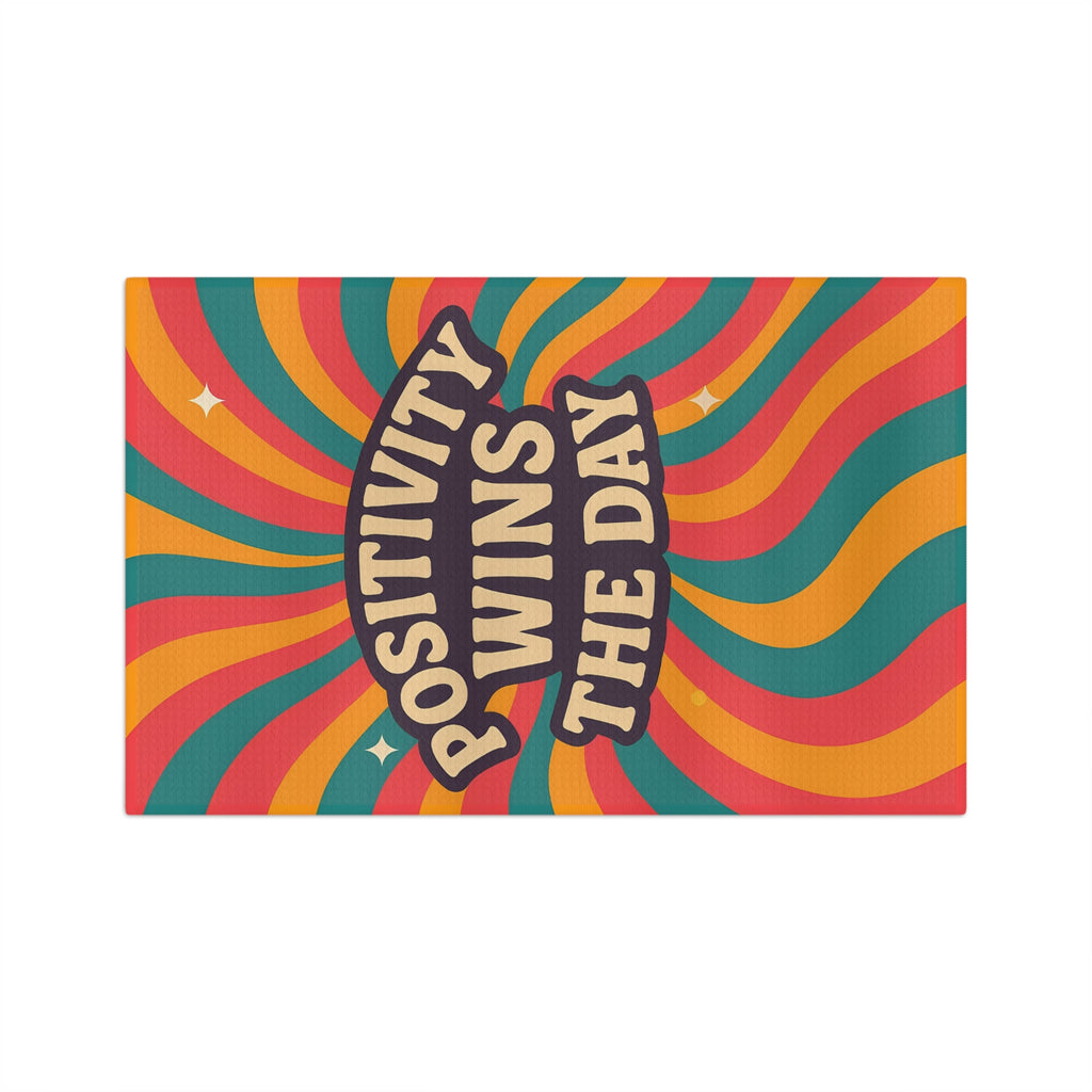 Microfiber Tea Towel - Positivity Wins the Day