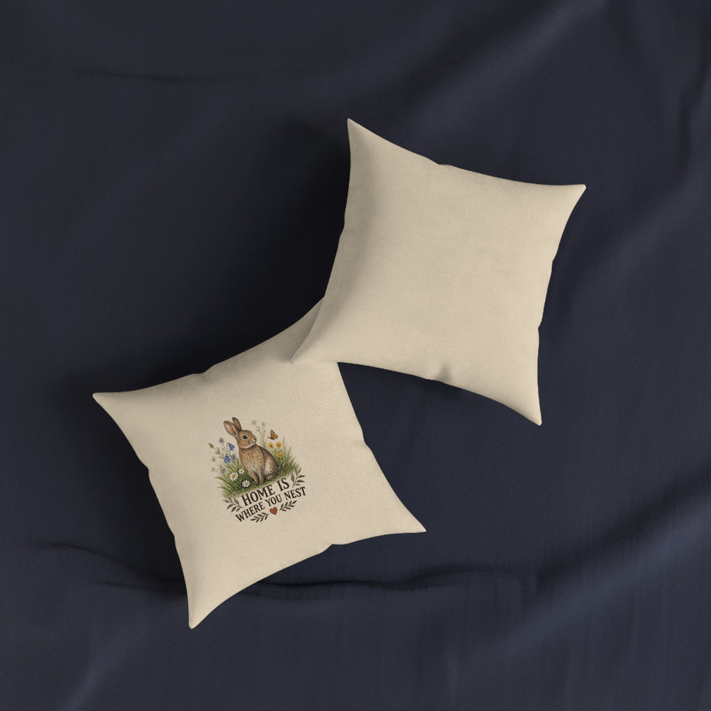 Square Cushion – Home Is Where You Nest | Bird Lover Cushion