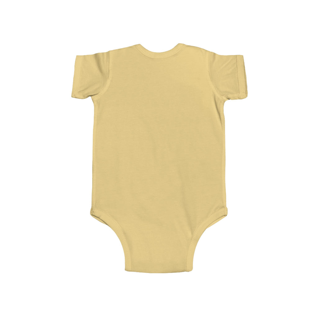 Let’s Play Baby Bodysuit - Colorful Toy Rocket & Rainbow Infant Onesie