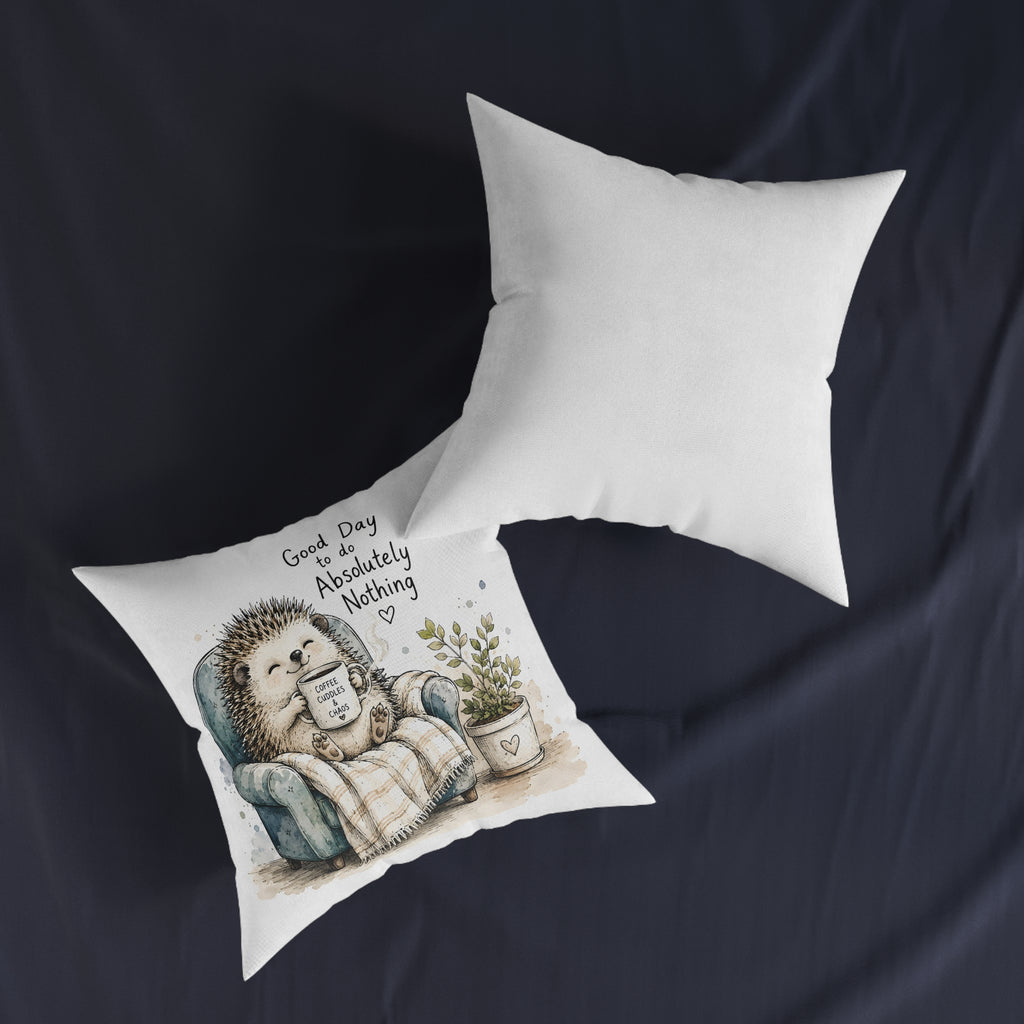 Square Cushion – Good Day to Do Absolutely Nothing | Funny Relaxing Cushion