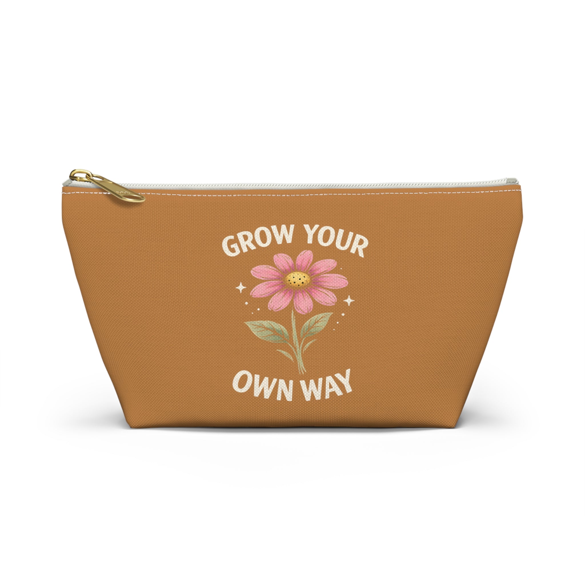 Travel Cosmetic Make-Up Bag - Grow Your Own Way - Motivational Design