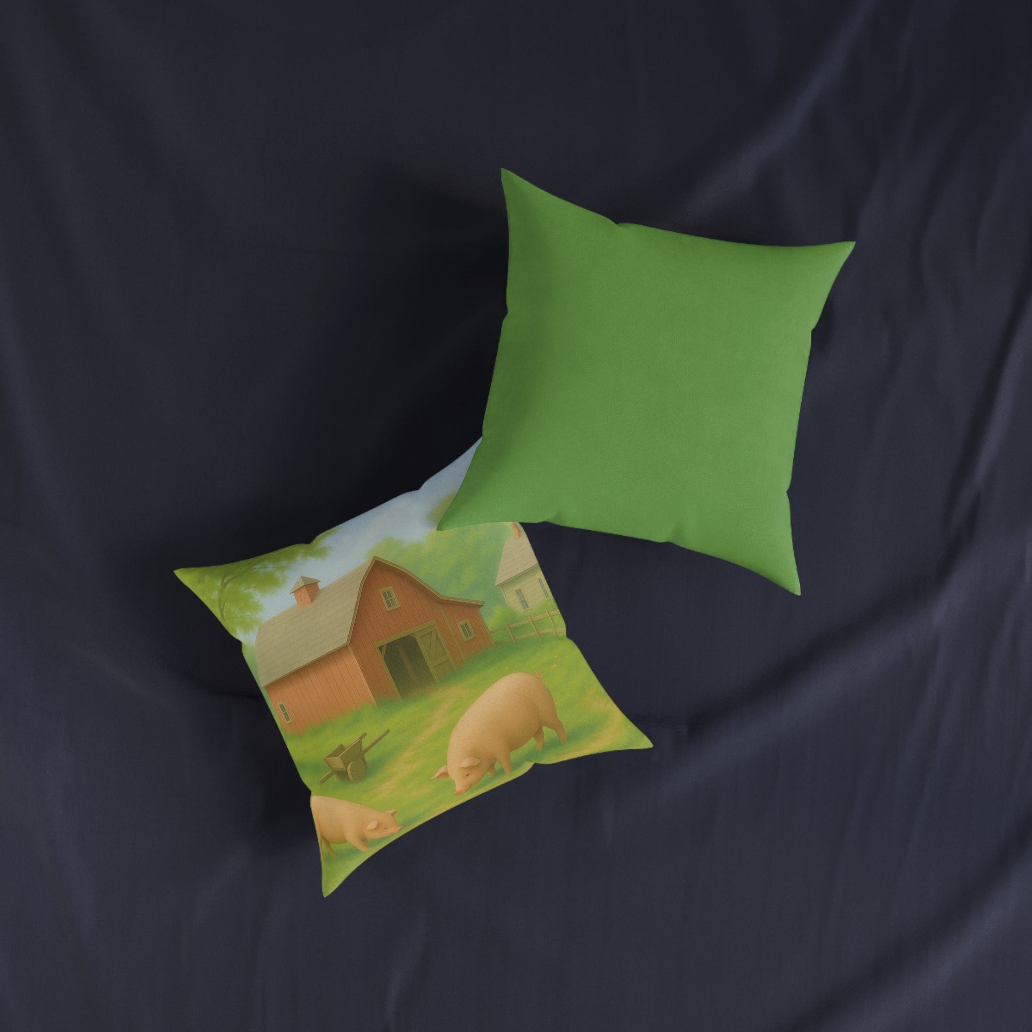 Square Cushion - Rustic Farm Design