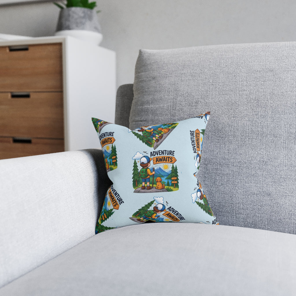 Square Cushion - Adventure Awaits