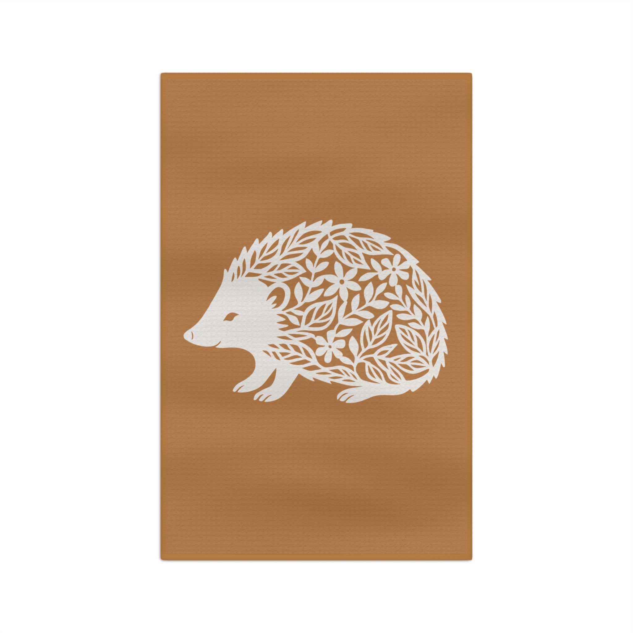 Tea Towel Microfiber - Floral Hedgehog Design