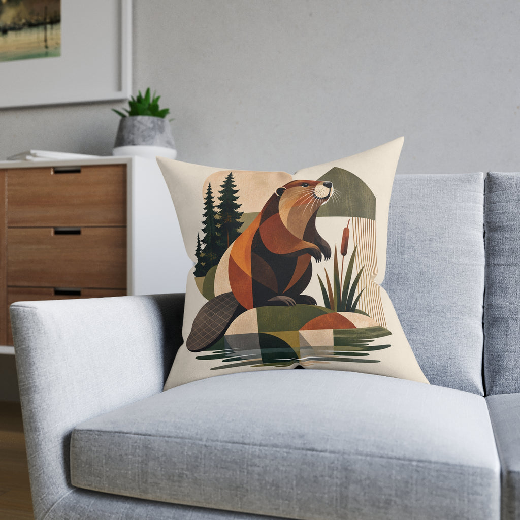 Square Cushion - Beaver