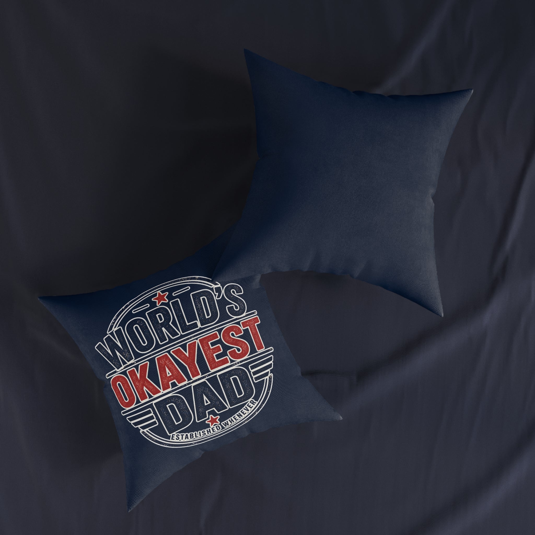 Square Cushion - World's Okayest Dad