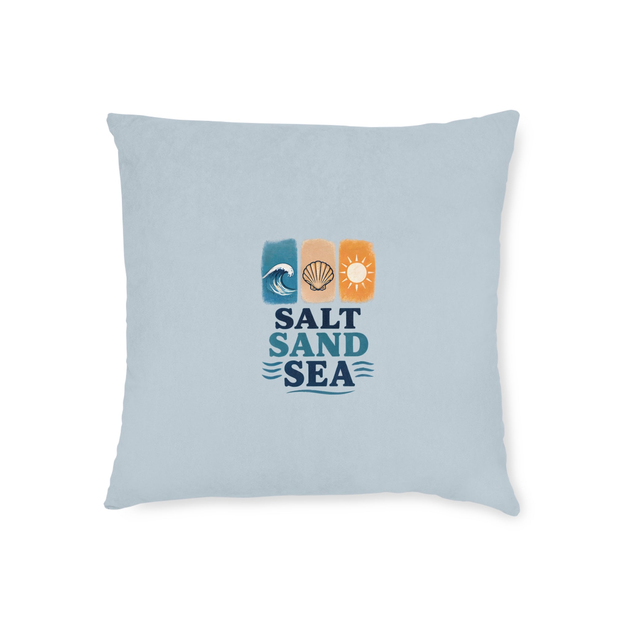 Square Cushion - Salt Sand Sea | Coastal Beach Home Decor