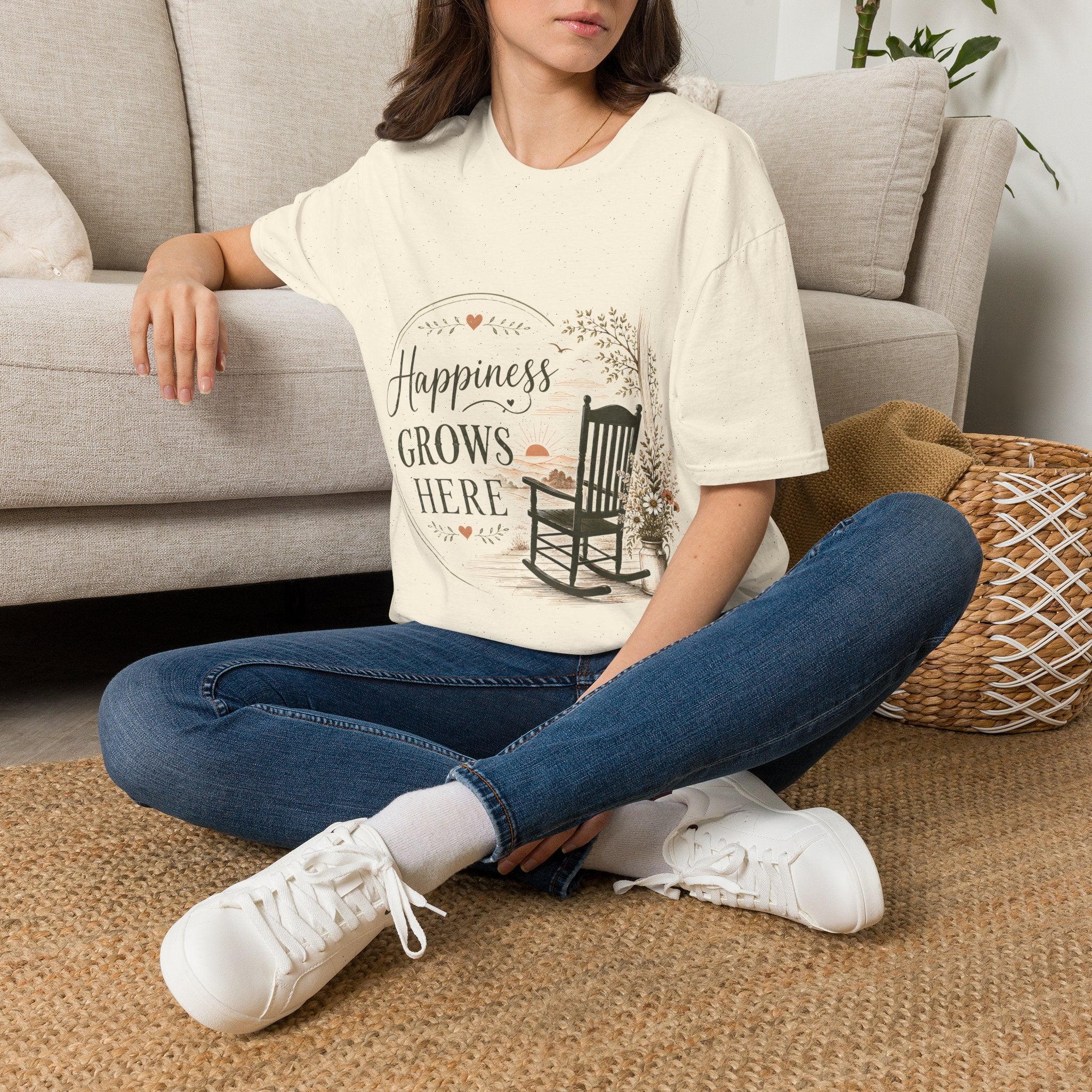Unisex T-Shirt - Happiness Grows Here