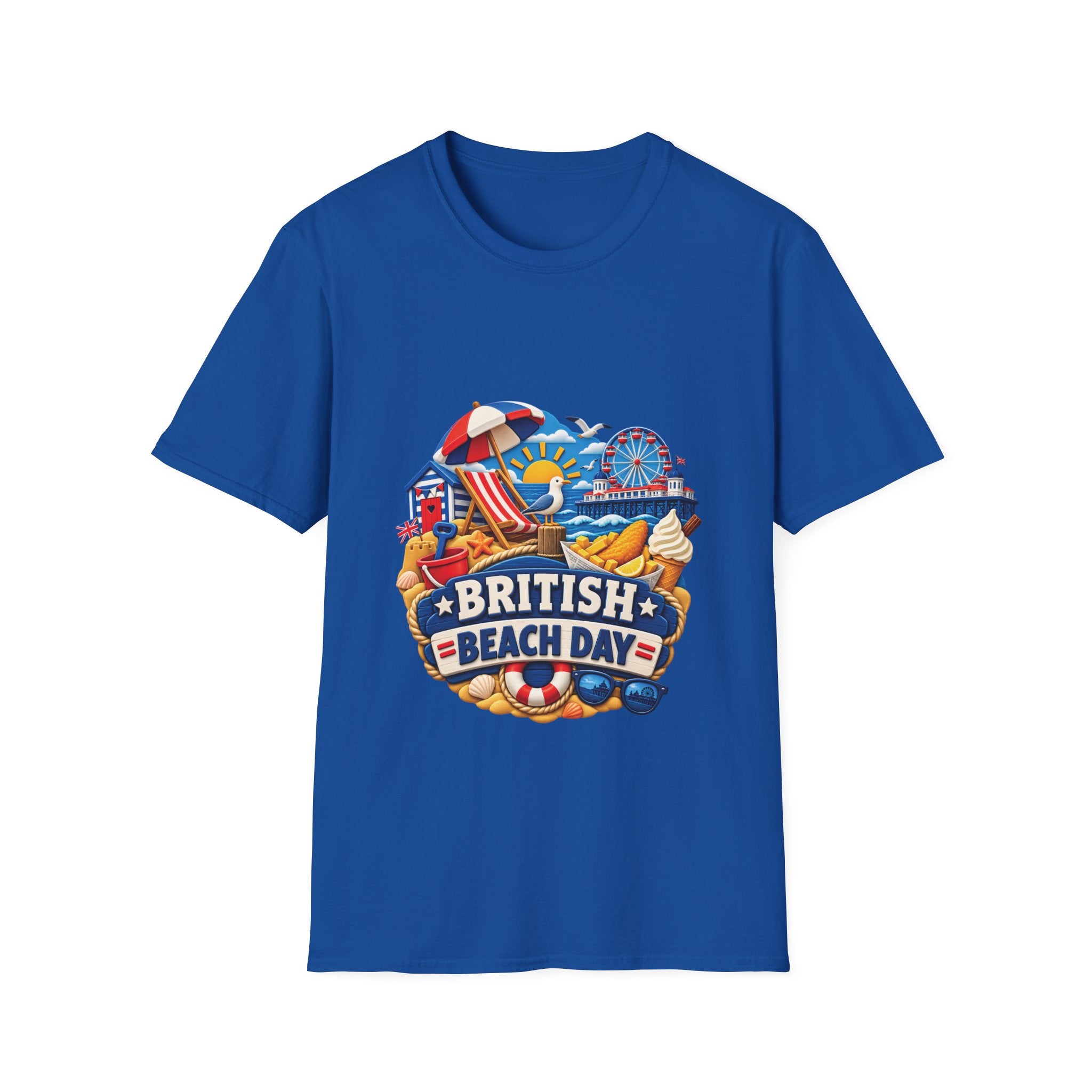 Unisex T-Shirt - British Beach Day