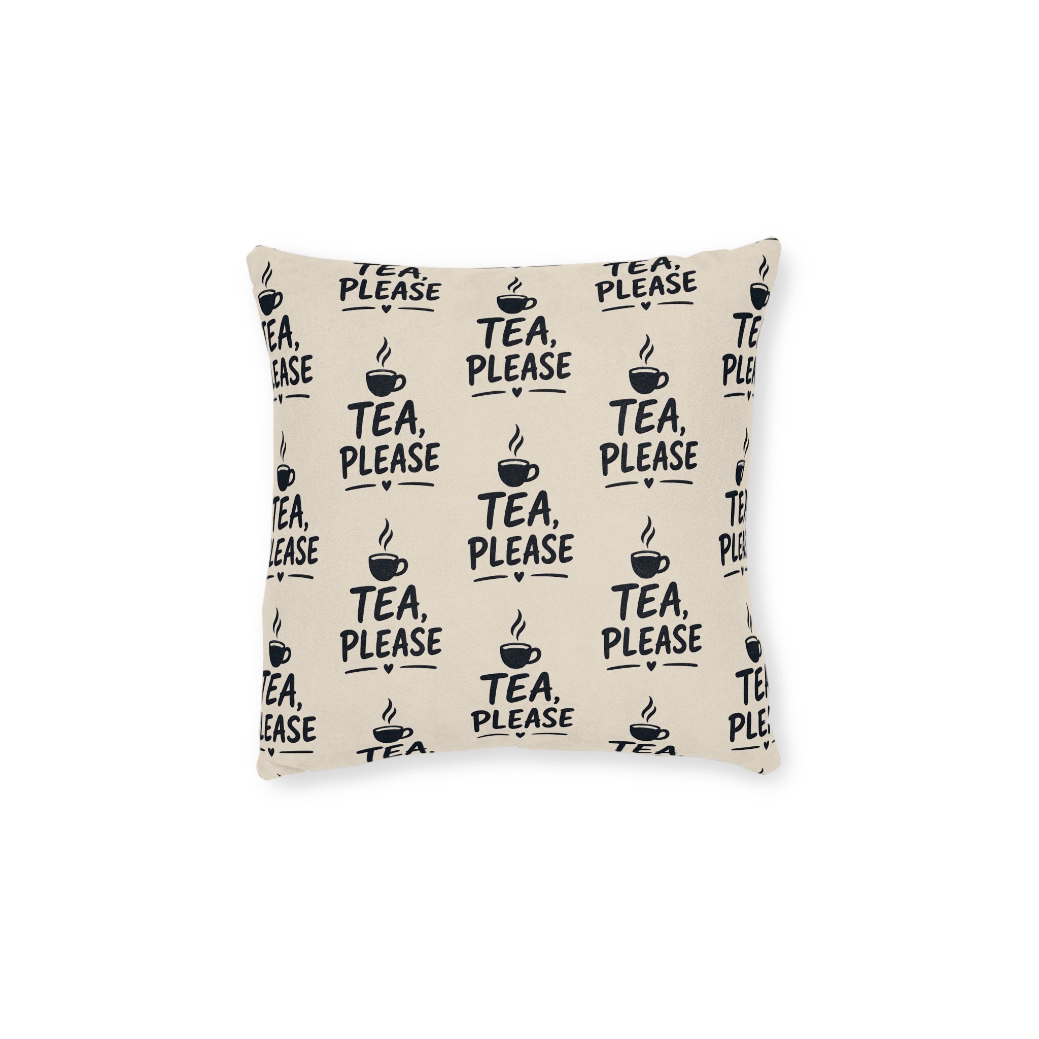Square Cushion – Tea Please | Tea Lover Cushion