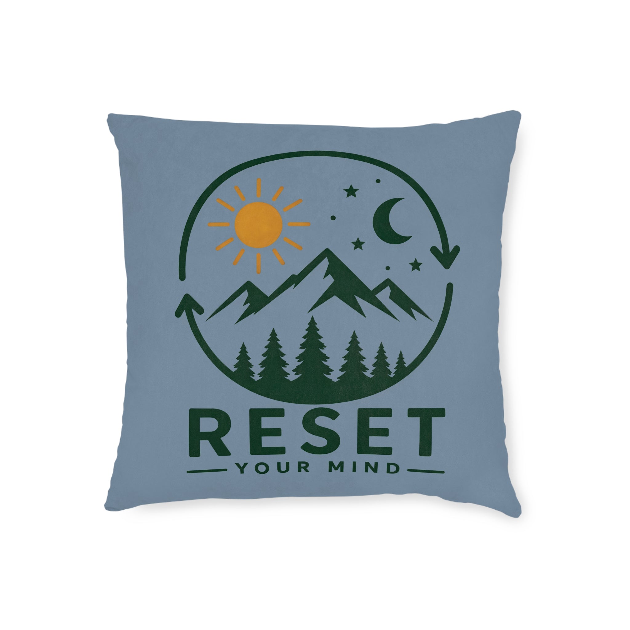 Square Cushion – Reset Your Mind | Mindful & Inspirational Home Cushion