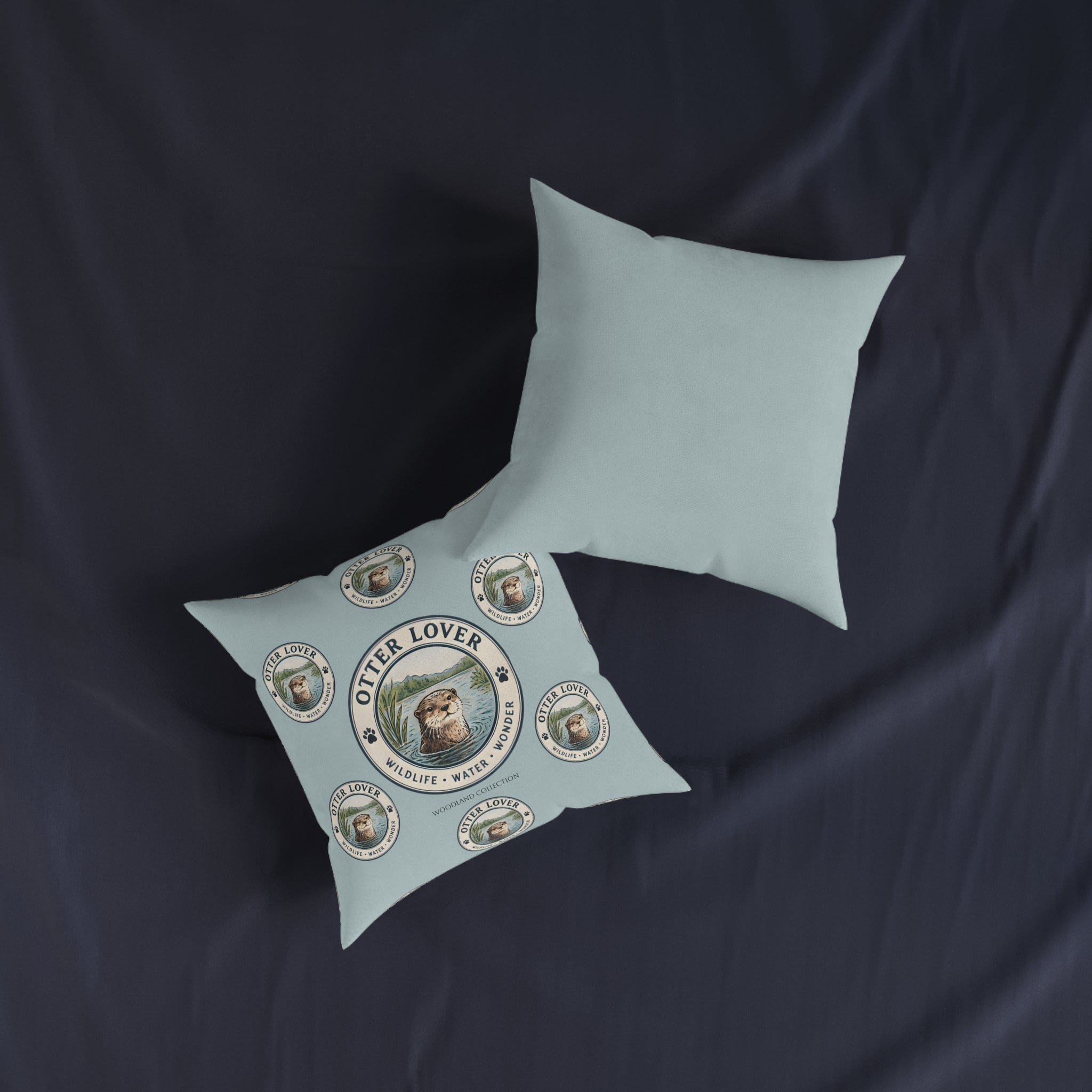 Square Cushion - Otter - Woodland Collection