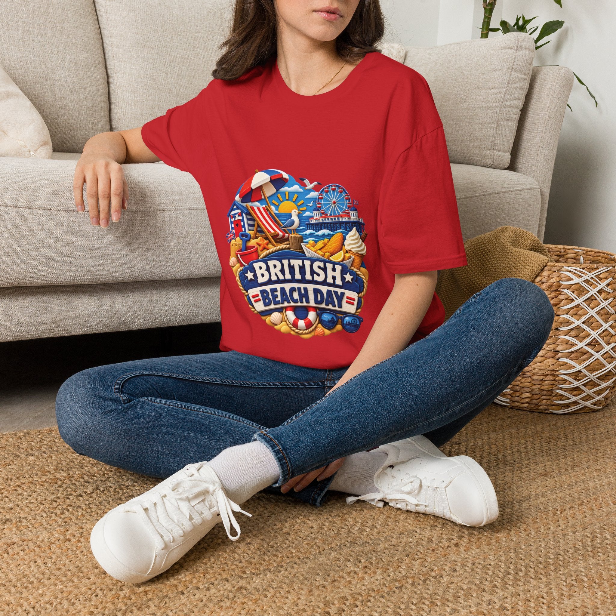 Unisex T-Shirt - British Beach Day