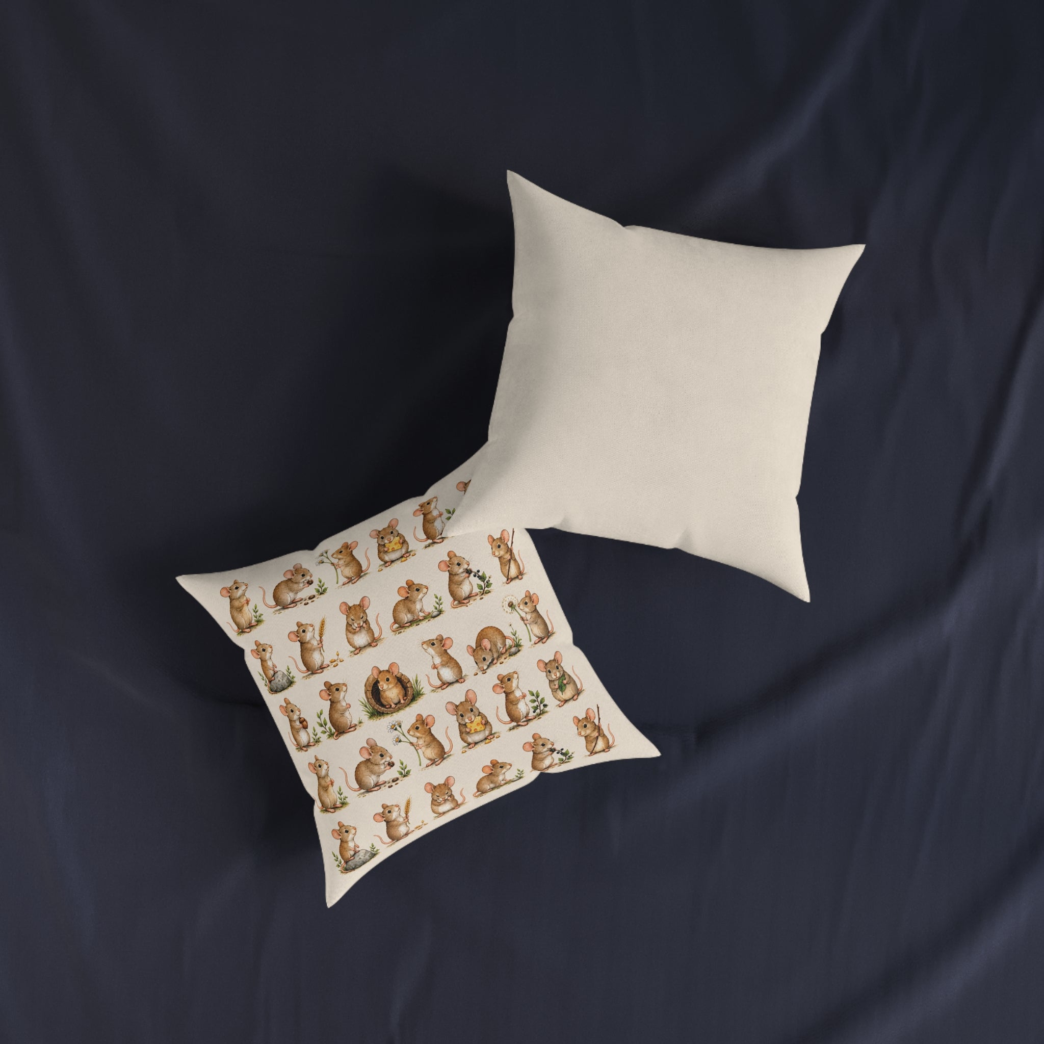 Square Cushion – Mouse Moments | Woodland Collection