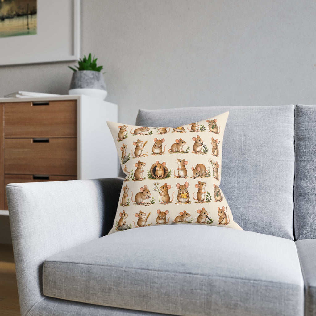 Square Cushion – Mouse Moments | Woodland Collection