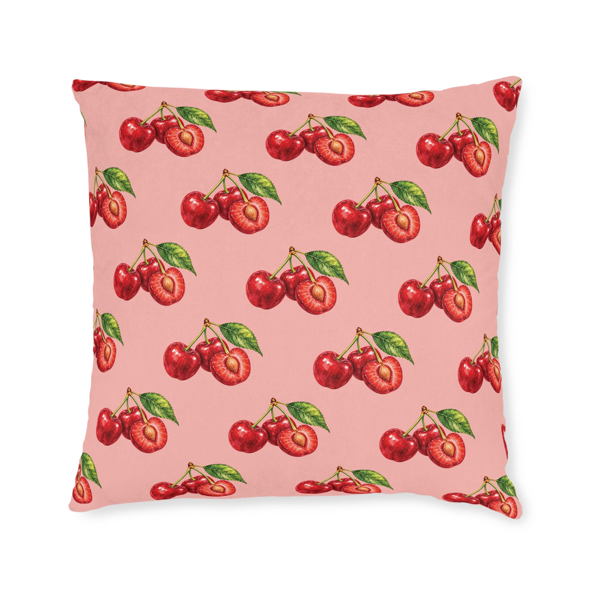 Square Cushion – Cherry | Fruit & Nature Home Decor