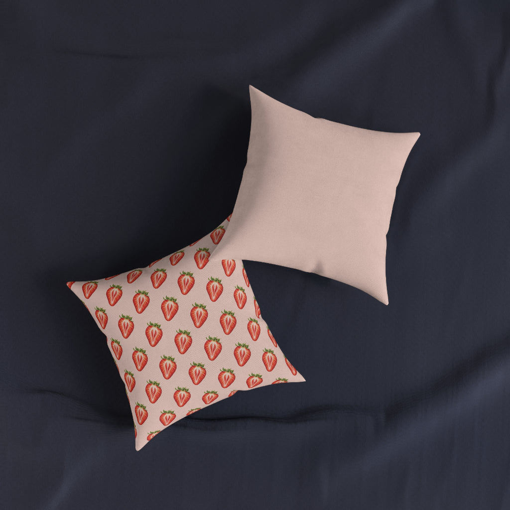 Square Cushion – Strawberry | Fruit & Nature Home Decor