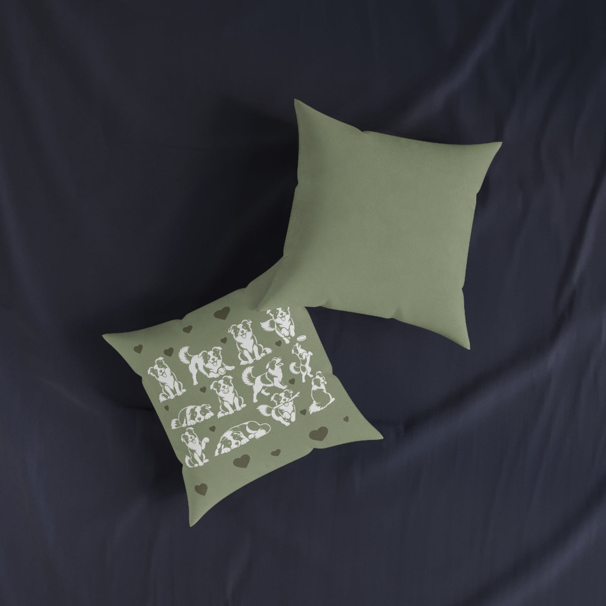 Square Cushion - Border Collie Fun